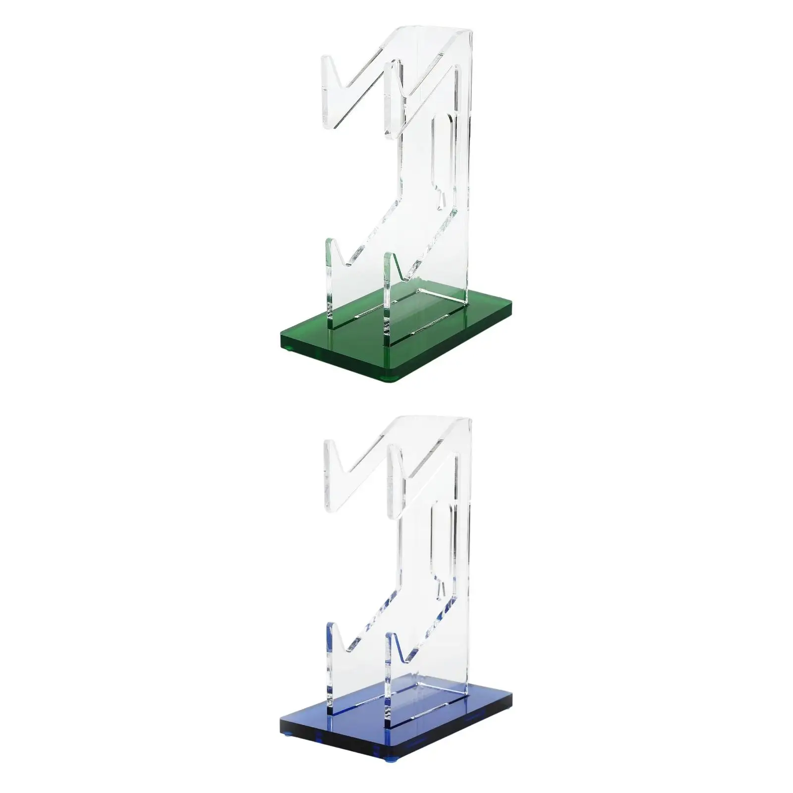 2 Tiers Clear Universal Anti Slip Base Desk Controller Holder for Photos Gaming Accessories Pocket Watches Pictures Game Grips