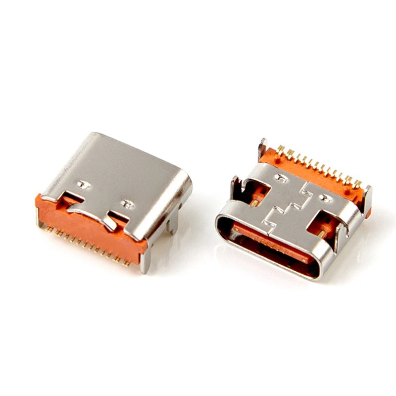 10 sztuk 16Pin SMT złącze wtykowe Micro USB typ C 3.1 żeńskie umieszczenie SMD DIP do ładowania PCB o wysokim natężeniu — zdjęcie 5
