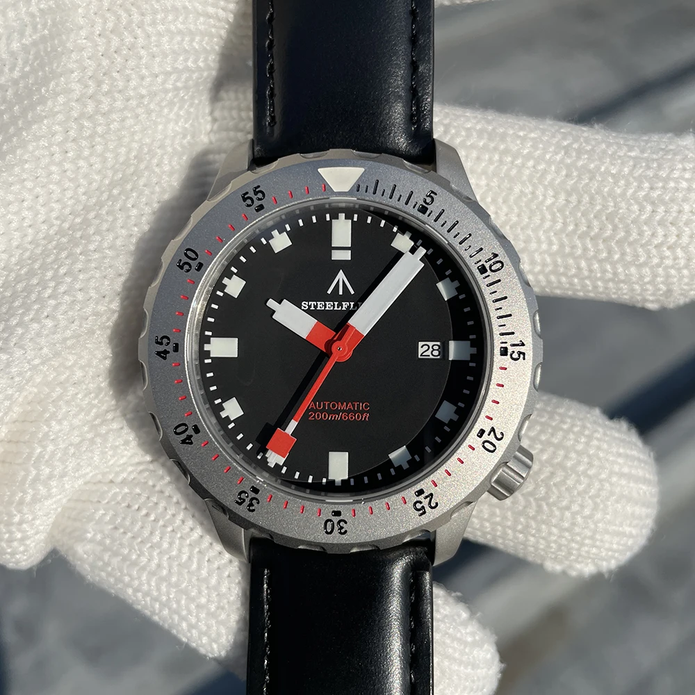 STEELFLIER Offizielle SF752 Mode Mechanische Armbanduhr NH35 Uhrwerk Super BGW9 Leuchtende 20Bar Wasserdichte Luxus Taucheruhren – Detail 33
