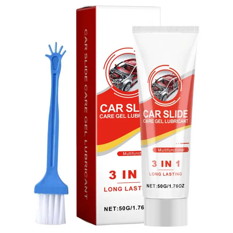 High Temp Grease Car Glide Care Gel Lubricant Waterproof Grease 1.76oz With Brush Brake Lube Grease Lubricating Compound For