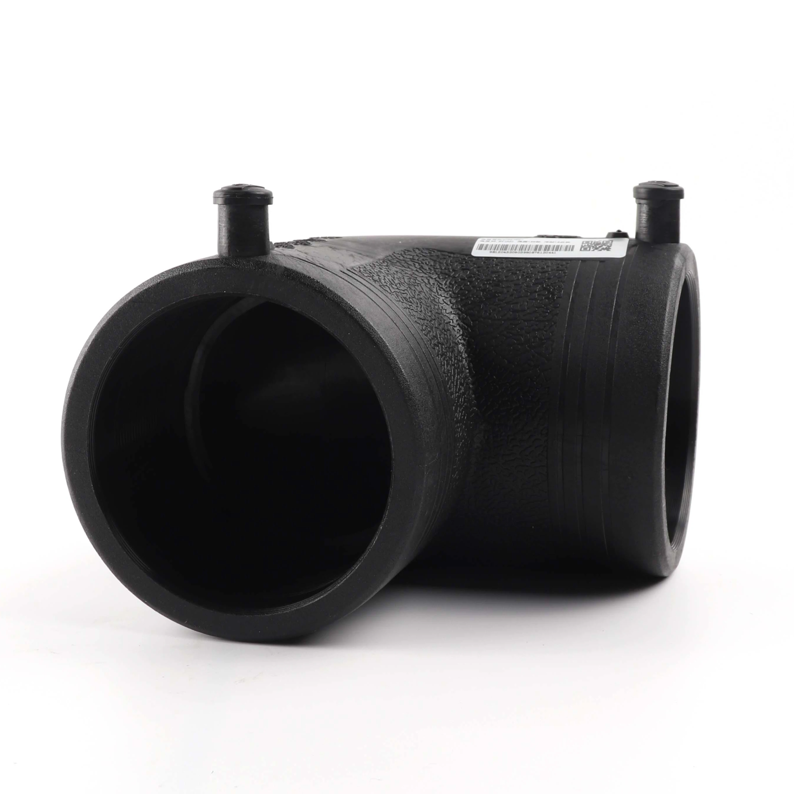 DN315 PE100  90 Degree pe connection electrofusion elbow tee reducer pipe fittings hdpe drip direct sale