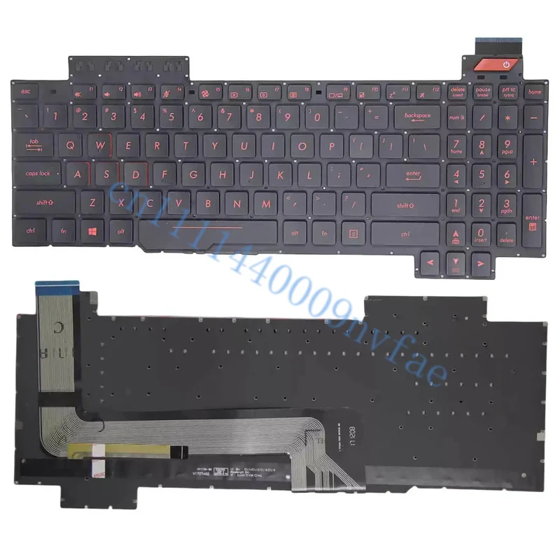 New Keyboard Replacement for Asus ROG Strix GL503 GL503V GL503VD GL503VS GL503VM GL503GE Series with Backlit US Black 0.3
