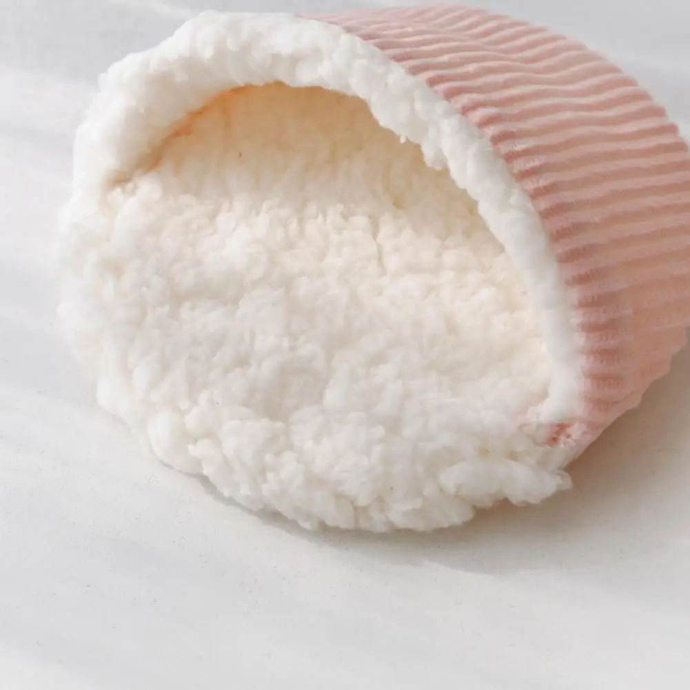 Three-dimensional Pet Bed Cozy Small Pet Cave Bed Soft Fleece Sleeping House for Hamsters Guinea Pigs Warm Nest Place for Dwarf
