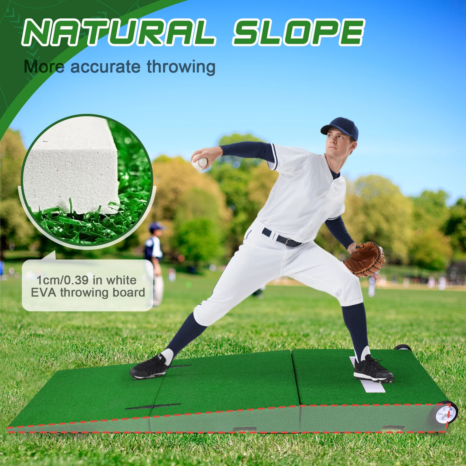 Pichiers portables, pichets de Baseball Mound, équipement d'entraînement de lancement de Baseball pour tous âges