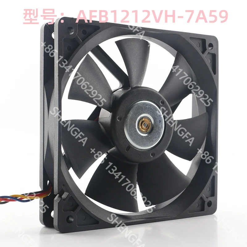 Delta 5V 24V 48V 12025 120x120x25MM 12CM High air Volume Chassis Dual Ball Chassis AFB1212VH-7A59 Cooling Fan DC 12V 0.60A