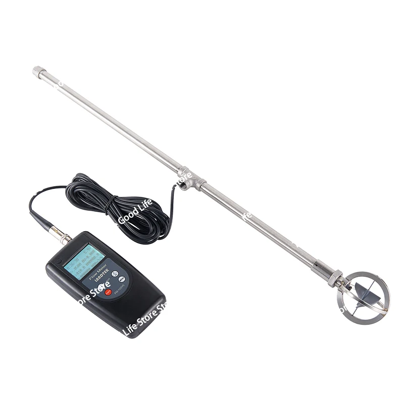

FM100V5 Flow Meter Handheld Propeller Type Water Velocity Meter Portable Current Speed Measuring Device for River Stream