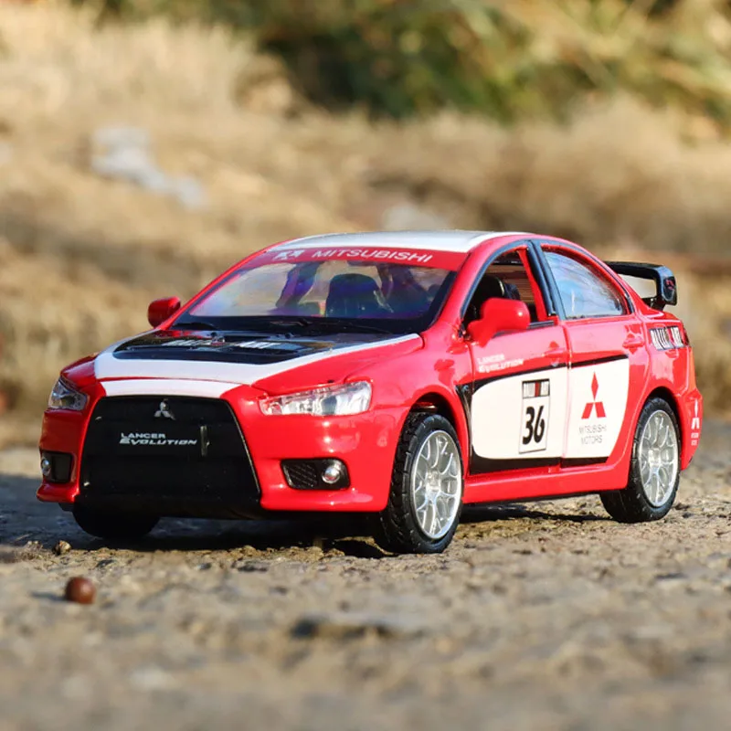 

Металлическая гирлянда Mitsubishi Evolution EVO X 10 в масштабе 1:32, гоночный игрушечный автомобиль, модель спортивного автомобиля под давлением из сплава, игрушки для детей F138