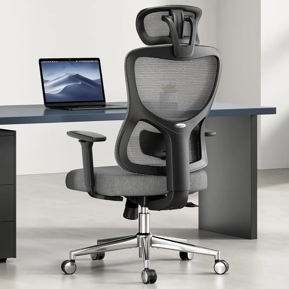 

Ergonomic Oice Chair,High Back Desk Chair with Adjustable Lumbar Support and rest,Comy Computer Chair with 3D Armrest Recling