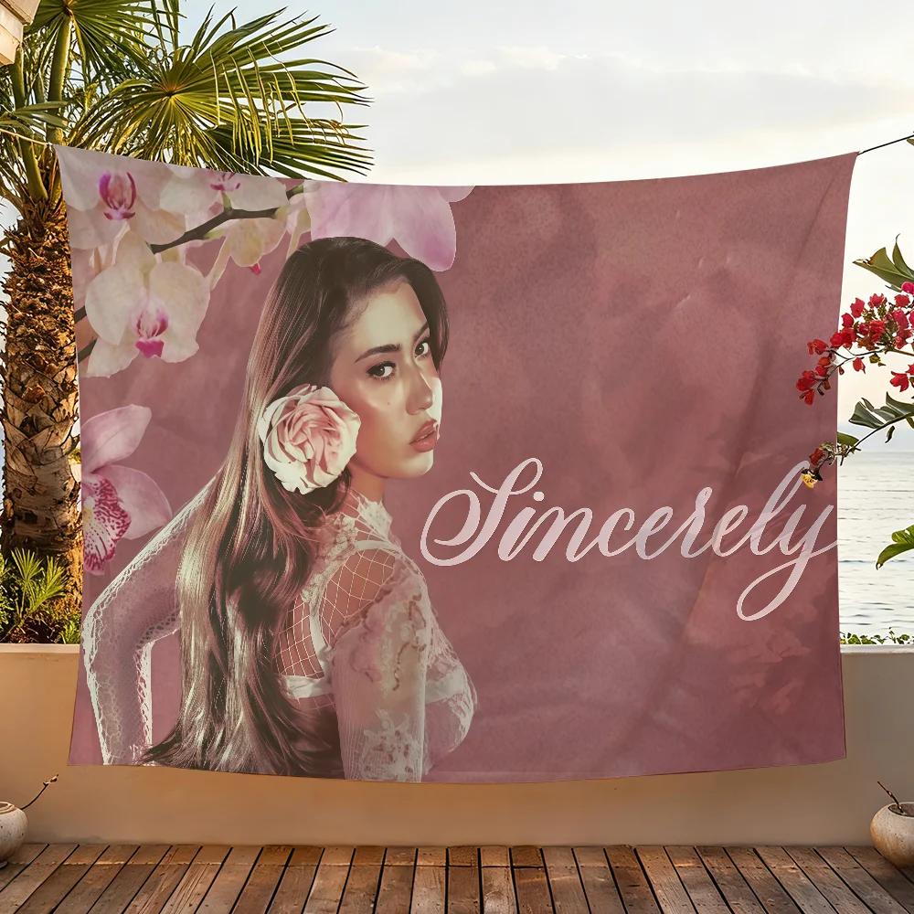 Singer Kali Uchis Album Sincerely flag For Garden Party Living Room Home Wall Decor Banner Bedroom Outdoor Tapestry