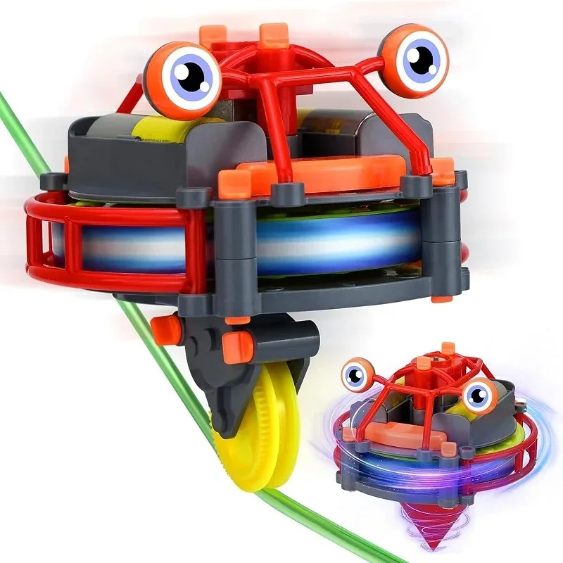 Novelty Magical Tumbler Unicycle Robot Electric Toy Tightrope Walker Balance Spin Car Assembling Interesting Gifts for Boys Girl