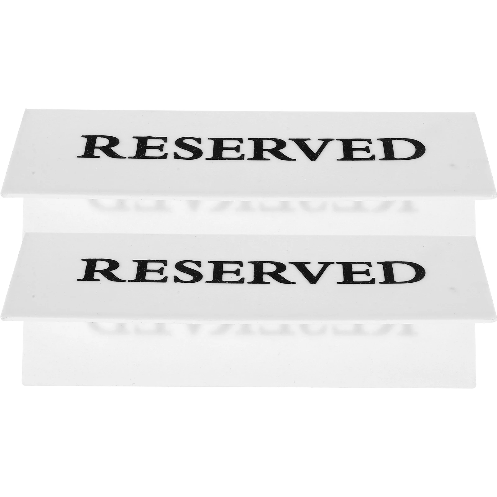 

2pcs Reserved Signs For Chairs Prohibited Smoking Sign Durable Table Reservation Signs Wedding Party Banquet Event Seating