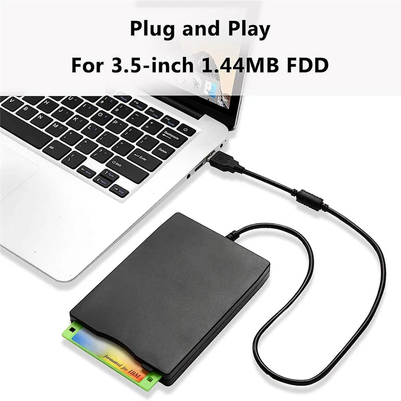 3.5In ไดรฟ์อ่านแผ่นฟล็อปปี้ดิสก์แบบพกพา USB 1.44 MB FDD Diskette Drive สำหรับ Windows 7 8 2000 XP VISTA PC แล็ปท็อป