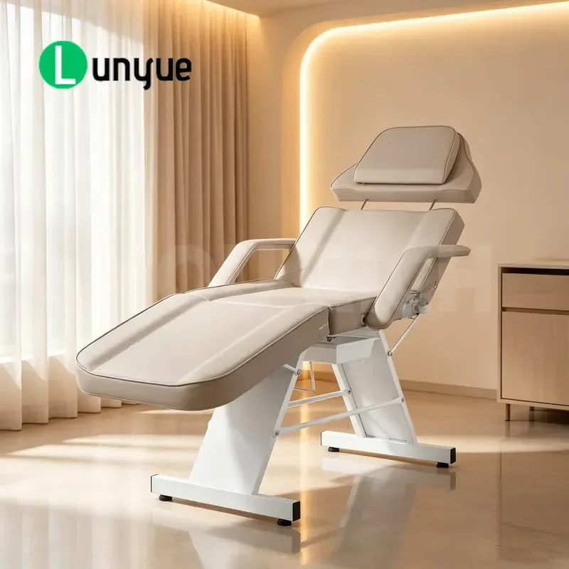 Adjustable Facial Care Bed PVC Leather Multi Functional Massage Bed For Beauty Spa Treatment Comfortable Durable Design