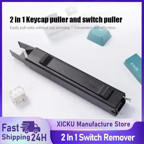 2 In 1 Switch Puller Keycap Puller Key Switch Keycap Puller DIY Cleaning Tool for Mechanical Keyboard Gaming Keyboard Switches