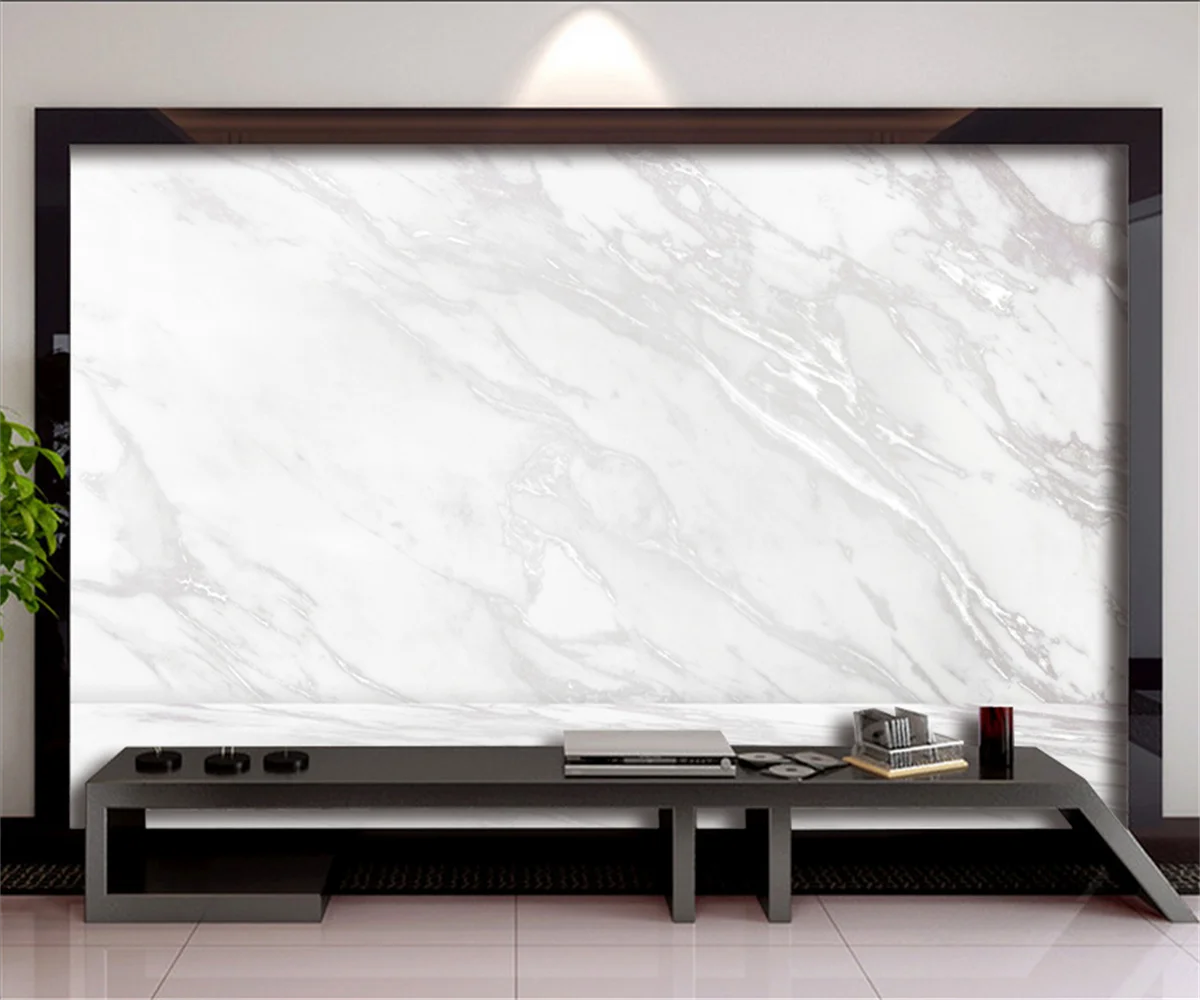 Custom size mural Nordic marble jazz white striped wallpaper home decor sofa TV background decorative painting 3d wallpaper