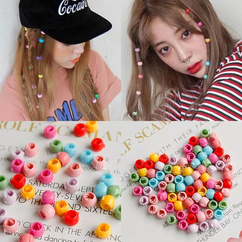 20-60PCS Colorful Candy Shape Hair Buckles Decorative Hairpins Cute Mini Hair Clips Beads Children Hair Accessories New Headwear