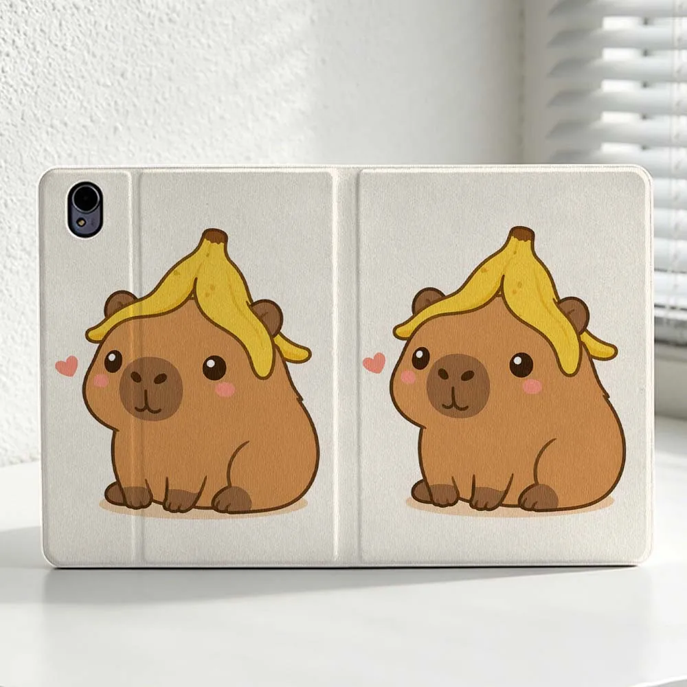 Fun Cartoon Capybara Pattern For Huawei MatePad MediaPad MagicPad Honor Pad 10 9 8 X10 X9 X8 Pro Soft Inch Tablet Case Cover