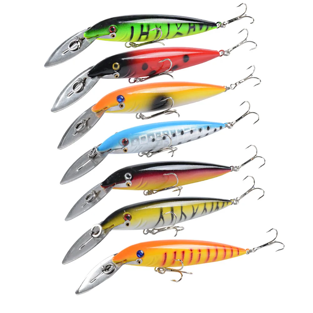 

Floating Long Deep Diving Lip Minnow 14CM 16.2G Hard Plastic Bait For Bass Pike Tackle
