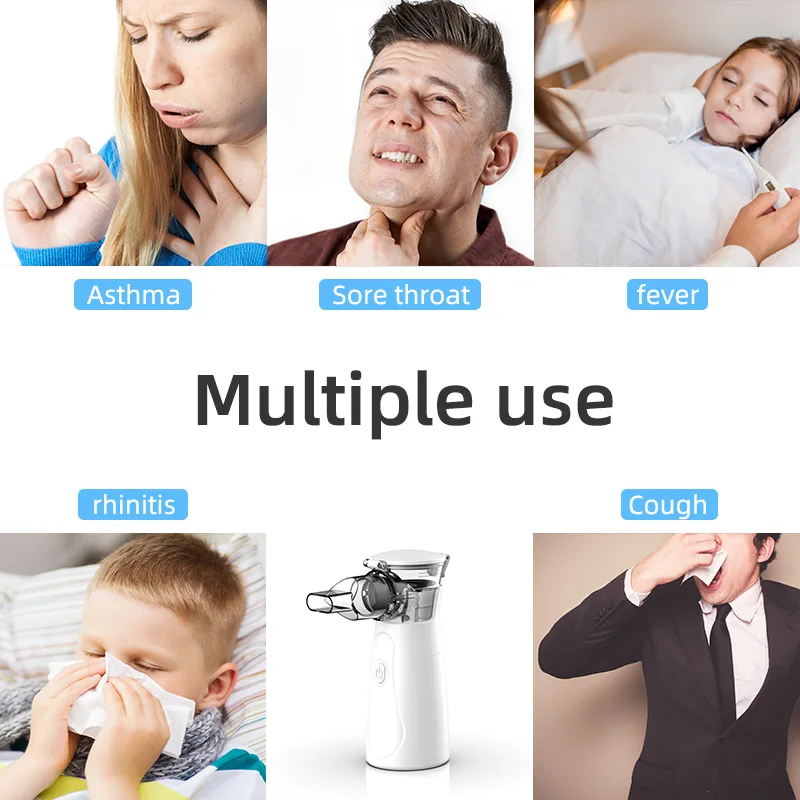 Medical Handheld Portable Nebulizer Inhalator Adult Kids Baby Mini Silent Steam Nasal Humidifier Inhaler Tools Nebulizer Asthma