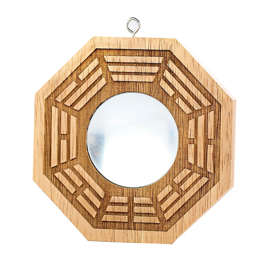 Feng Shui Bagua Eight Trigrams Mirror Concave Convex Wall Hanging Protection Decor Mythical Animal Ornament
