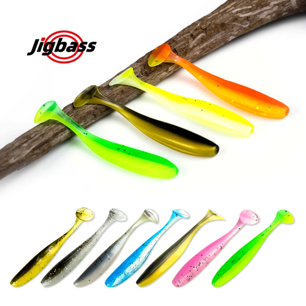 

Jigbass Soft Bait 63mm 70mm 90mm Swim Bait Artificial Soft Lure Fishing Lure T-tail Biomimetic Bass Pike Perch Saltwater Paddle