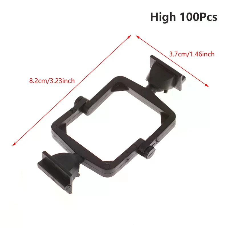 

100pcs Dental Articulator Plastic Disposable Articulator Nylon Jaw Frame Black High Neck Low Neck Articulator