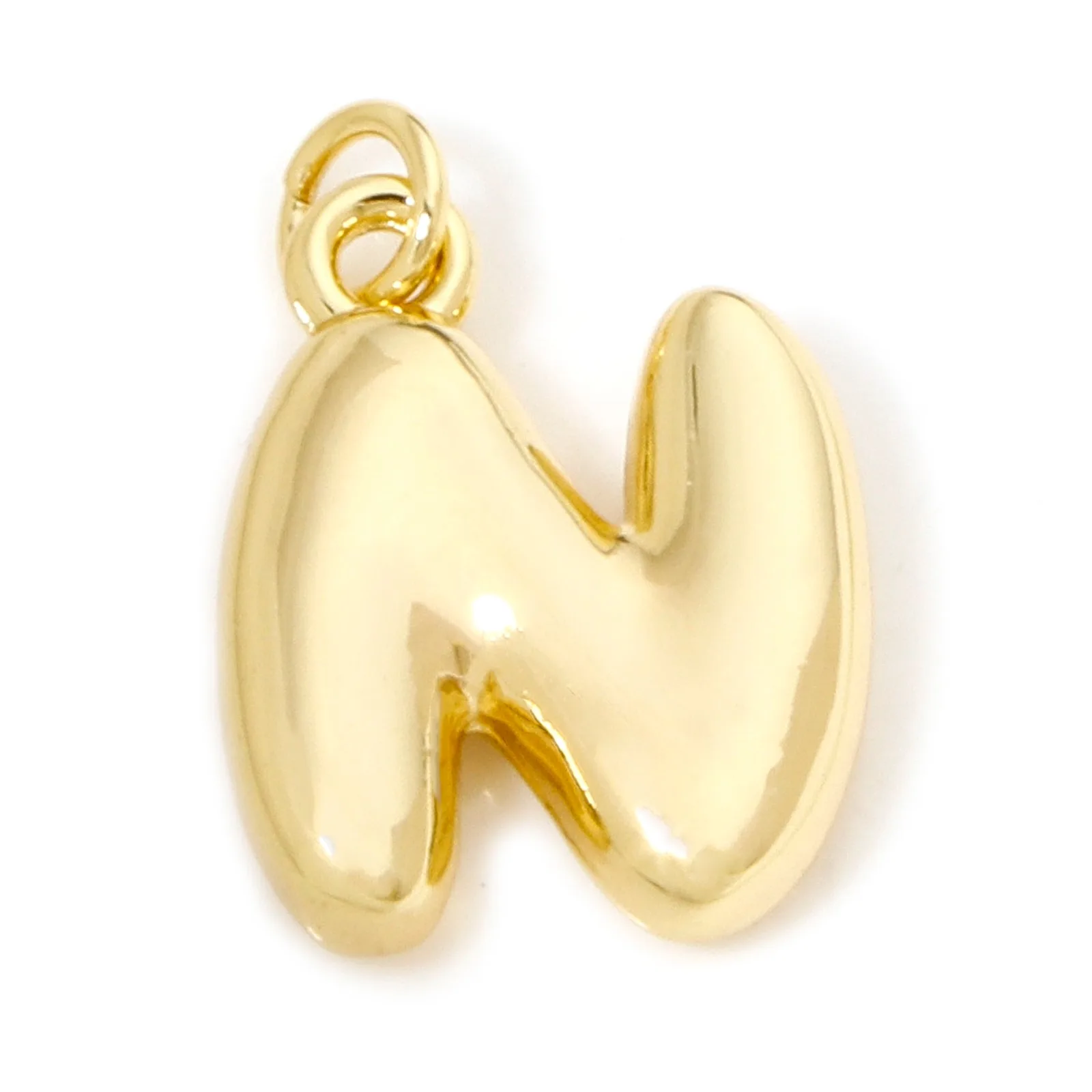 1pc neue Messing Charms Gold Farbe Kapital Alphabet Buchstabe 3d Anhänger DIY Halskette Armband für Frauen Männer Party Schmuck Ergebnisse – Detail 12