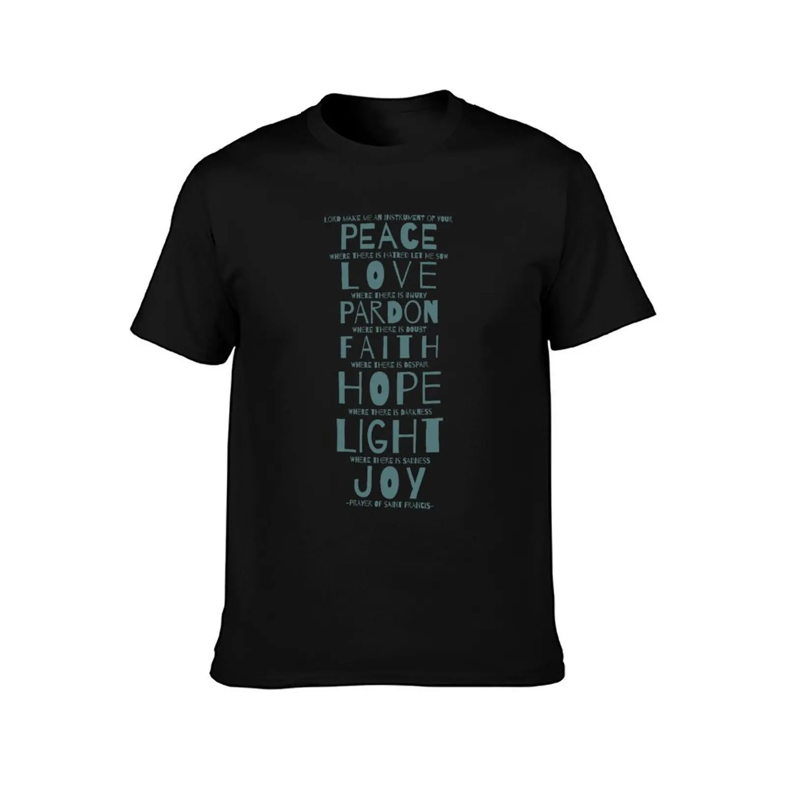 Saint Francis prayer - Peace PAX Catholic T-Shirt Holiday Vacation Tee Shirt T-Shirt