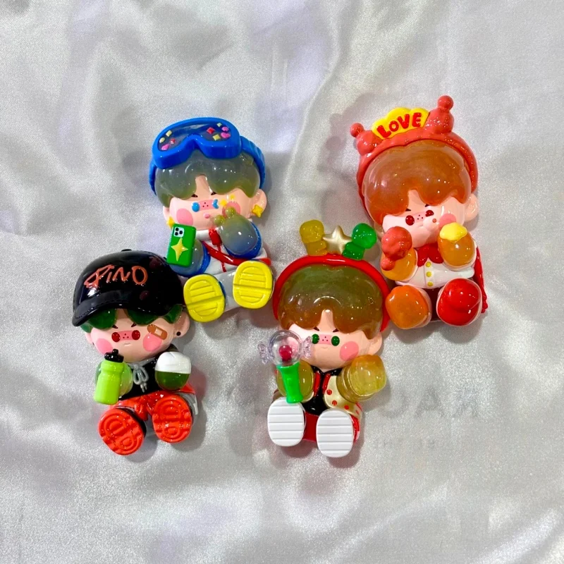 

Genuine Popmart Pino Jelly Star Project Series Blind Box Cute Doll Desktop Ornament Trendy Toy Kawaii Model Garage Kit Gift