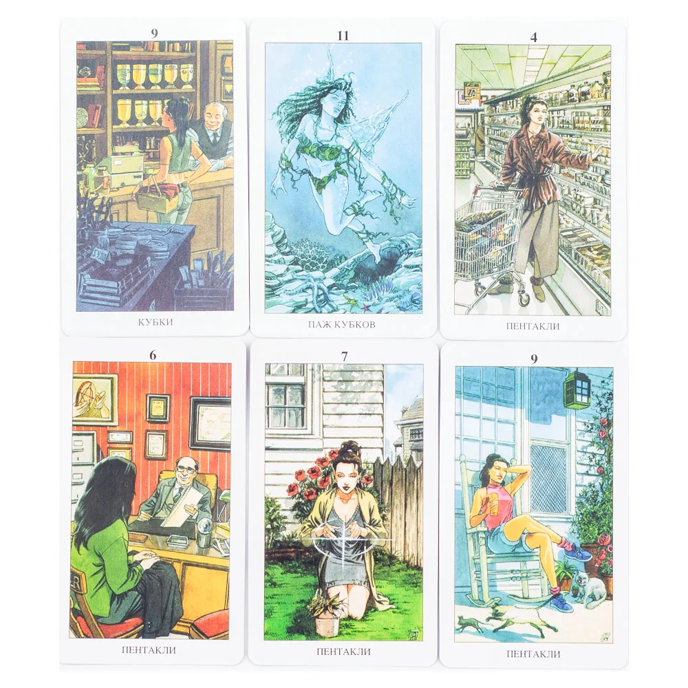 Tarot païen ЯЕСКОЕ ТАРО 78 pièces visions russes Tarot Deck Divination destin Tarot Oracle cartes fête divertissement jeu de société