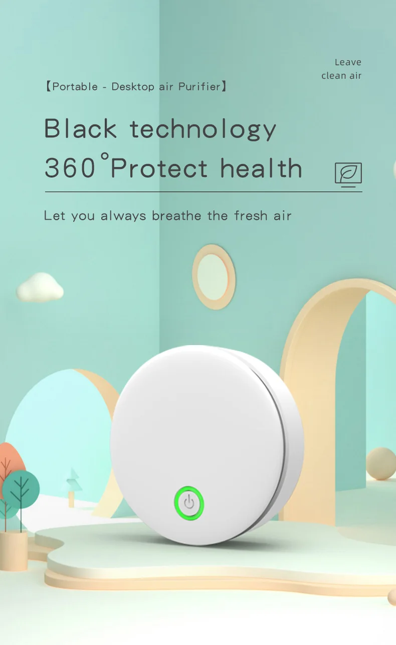 Portable Ozone & Ionic Air Purifier 2 in 1 Eliminate Odor for Home, Car, Refrigerator, Shoe Cabinet, Pet Room, Hunting Bag