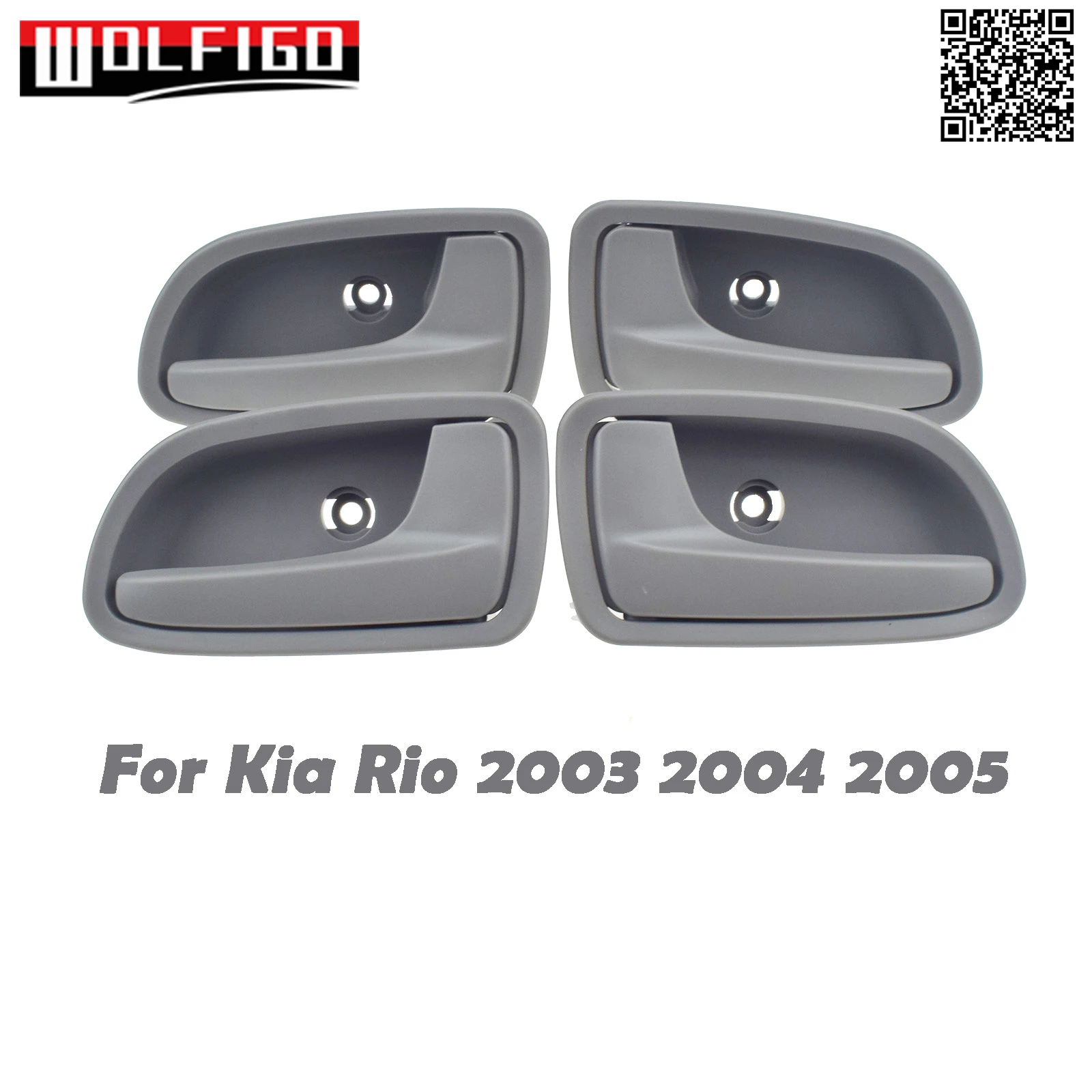 New Left Right Inside Interior Door Handles Gray for KIA RIO 1.6L 2003 2004 2005 82650-FD000, 82620-FD000,82610FD000, 82620FD000