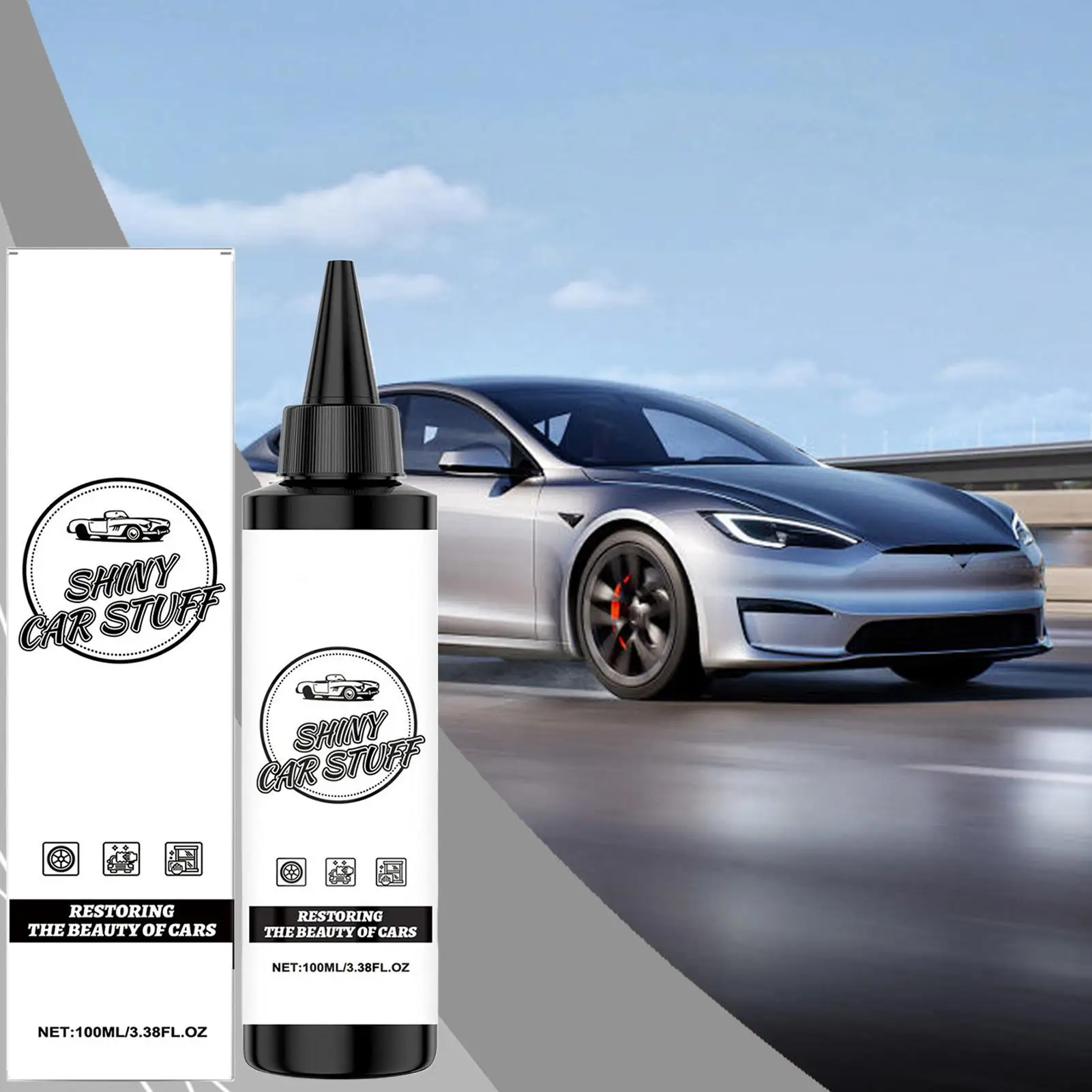 100ml Coating Agent for Automotive UV Resistant Long Lasting Dustproof Portable Automobile Cleaner Solution Shine Restorer Auto