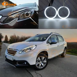 For Peugeot 2008 I Pre Facelift 2013 2014 2015 2016 Excellent Ultra Bright CCFL Angel Eyes Halo Rings Kit Car Accessories