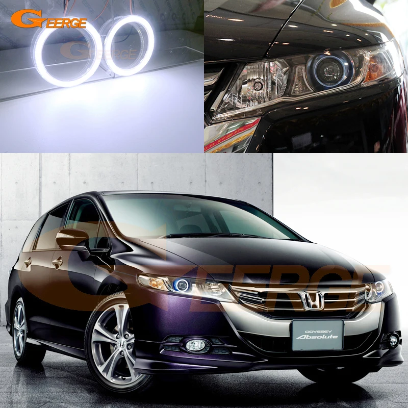 For Honda Odyssey RB3 RB4 2008-2013 Excellent Ultra Bright COB Led Angel Eyes Halo Rings Car Accessories