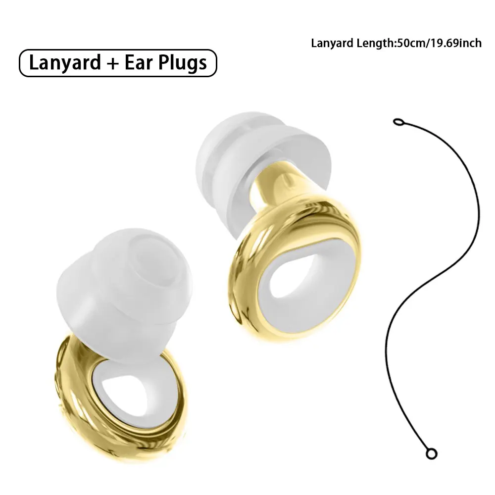 Double‑layer Ultra‑Soft Silicone Earplugs Noise Reducing Ear Plugs For Long‑Haul Flight Swimming Concerts Reusable Washable Ear