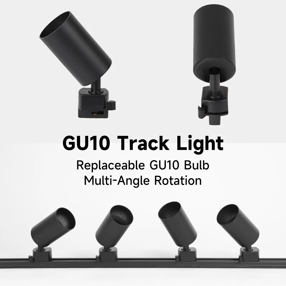 GU10 LED Track Light Full Sets Ceiling Lighting Indoor Kitchen Lamp LED Spotlight for Living Room Store Decor Ceiling Spot Light