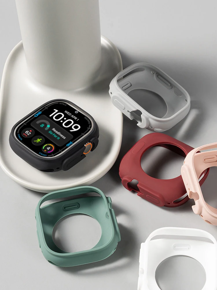 Schutzhülle für Apple Watch Ultra 4 3 2 49 mm, stoßfest, aus TPU-Silikon, stoßabsorbierender Rahmen, Schutz für iWatch Series Ultra 4, Smart-Zubehör.
