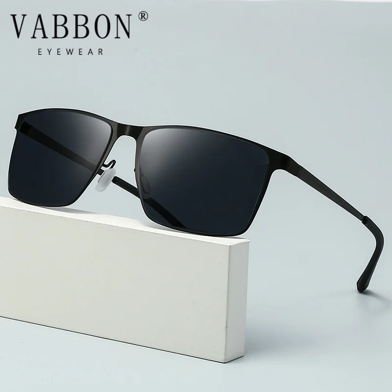

Vabbon New Driver Fishing Sunglasses Men's High-End Sun Protection Sunglasses Fashion Trendy Square Frame Metal Outdoor Sunglasses 5131