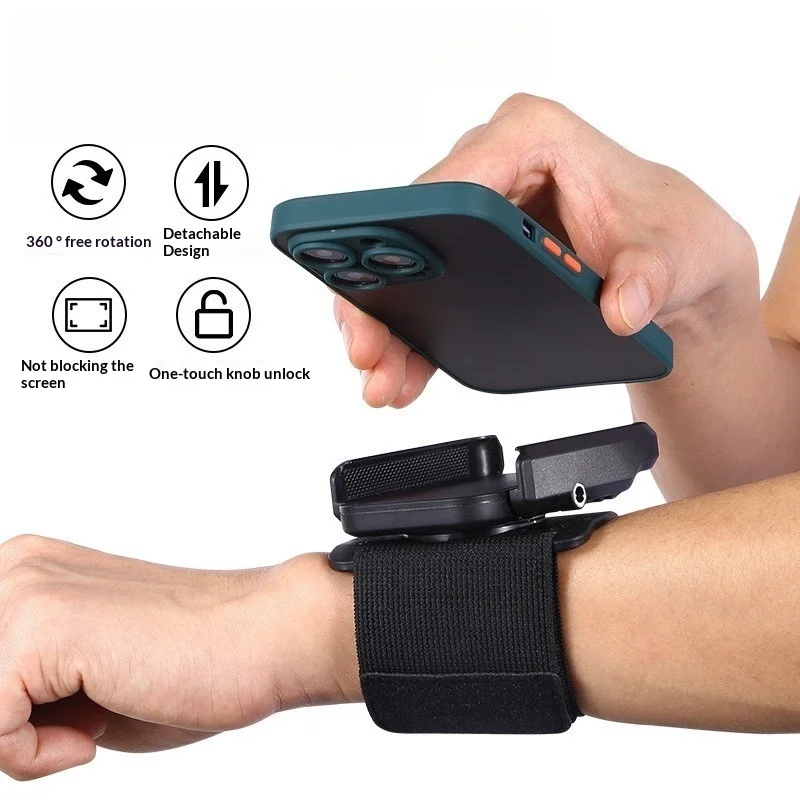 Wrist Phone Holder Strap Universal Unisex for Driving, Running, Sports – Hands-Free Wrist Band with Adjustable Wrist Bag