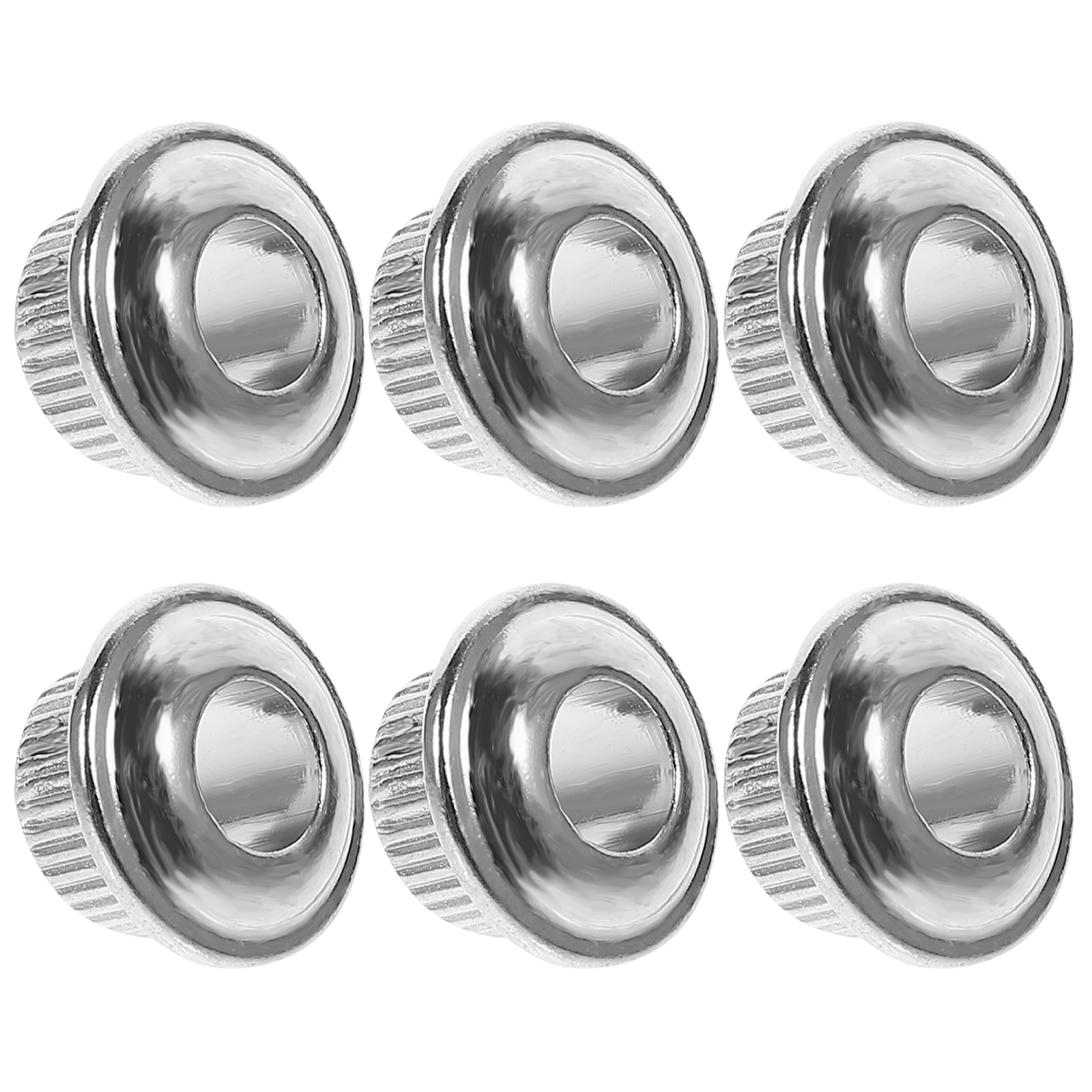 

6 Pcs Guitar Bolts Volume Amplifier Knob Caps Metal for Bass Knobs Control Tone Electric Accessories
