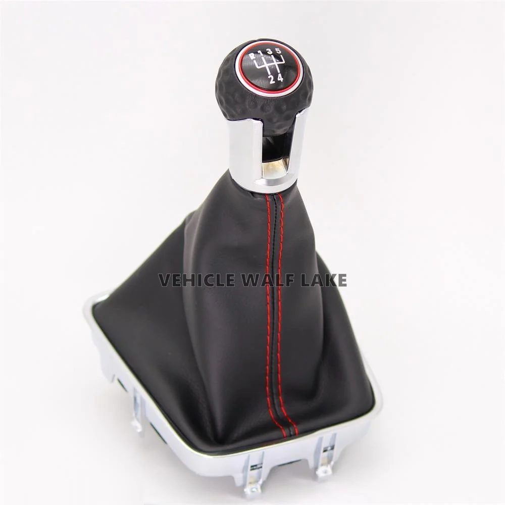 For VW Golf Plus 2005 2006 2007 2008 2009 2010 2011 2012 2013 2014 Car-Styling 5 /6 Speed Gear Stick Shift Knob Leather Boot