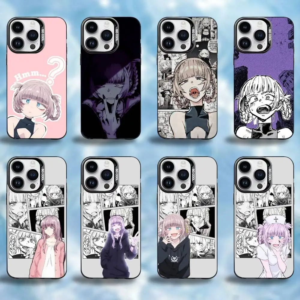 

C-Call of the night Phone Case For iPhone17,16,15,14,13,12,11 Plus,Pro Max Black Border Silver Plated Cover