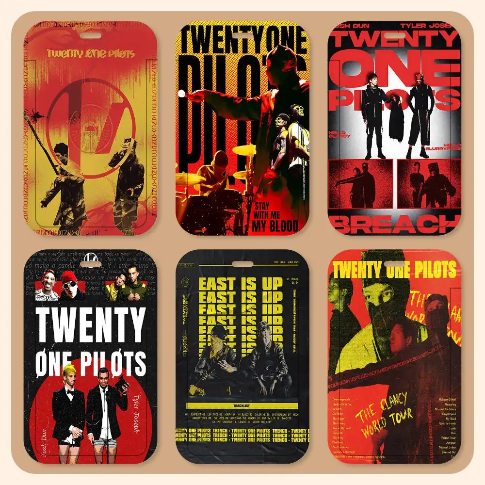 

Держатели для карт на шею T-Twenty One Pilots Band, держатели для студенческих удостоверений, держатели для карт с контролем доступа