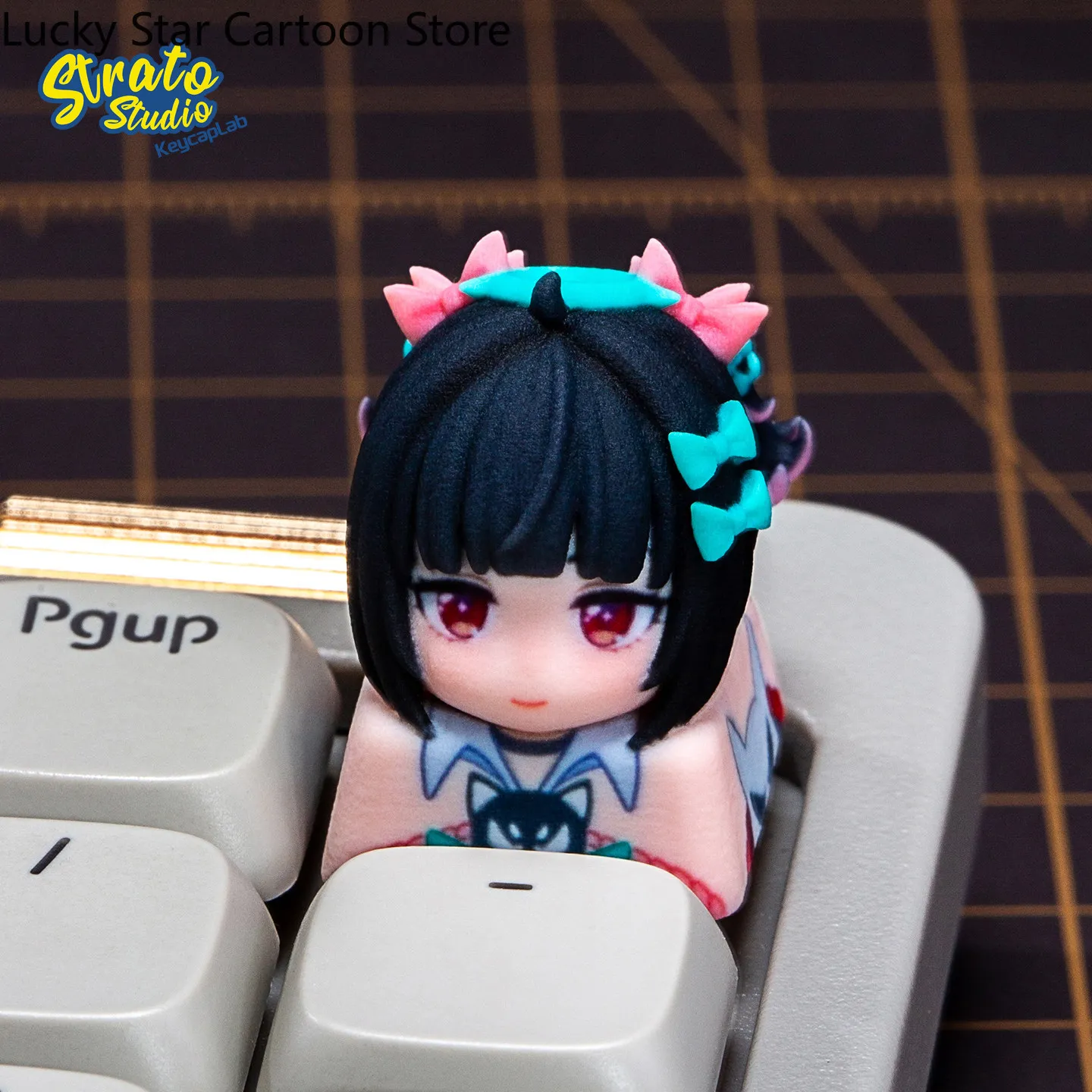 かわいい-zenless-zone-zero-delusion-angels-サンナアリアコスプレキーキャップ樹脂素材メカニカルキーボード用キーキャップハロウィンギフト