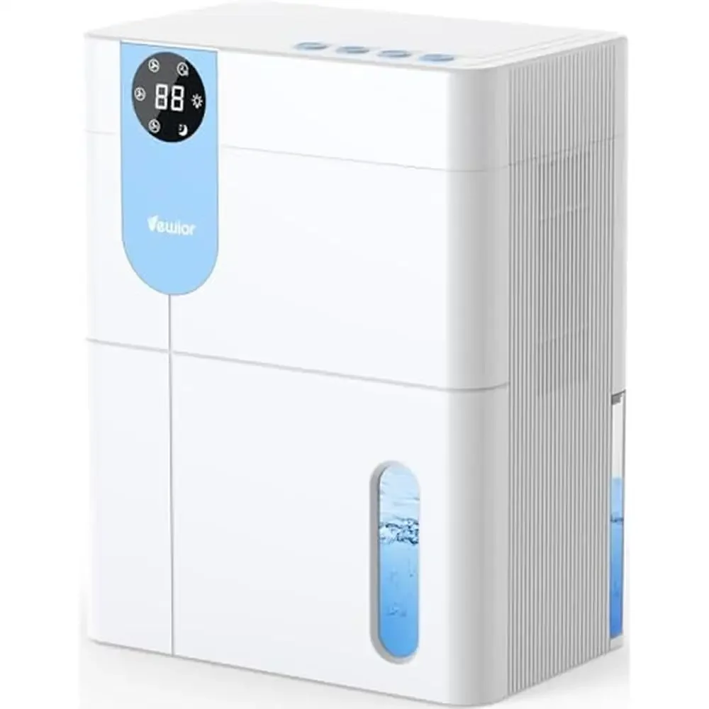 Efficient Basement Dehumidifier 36oz/day Quiet Portable Auto Shut-Off Timer 1100SqFt Coverage