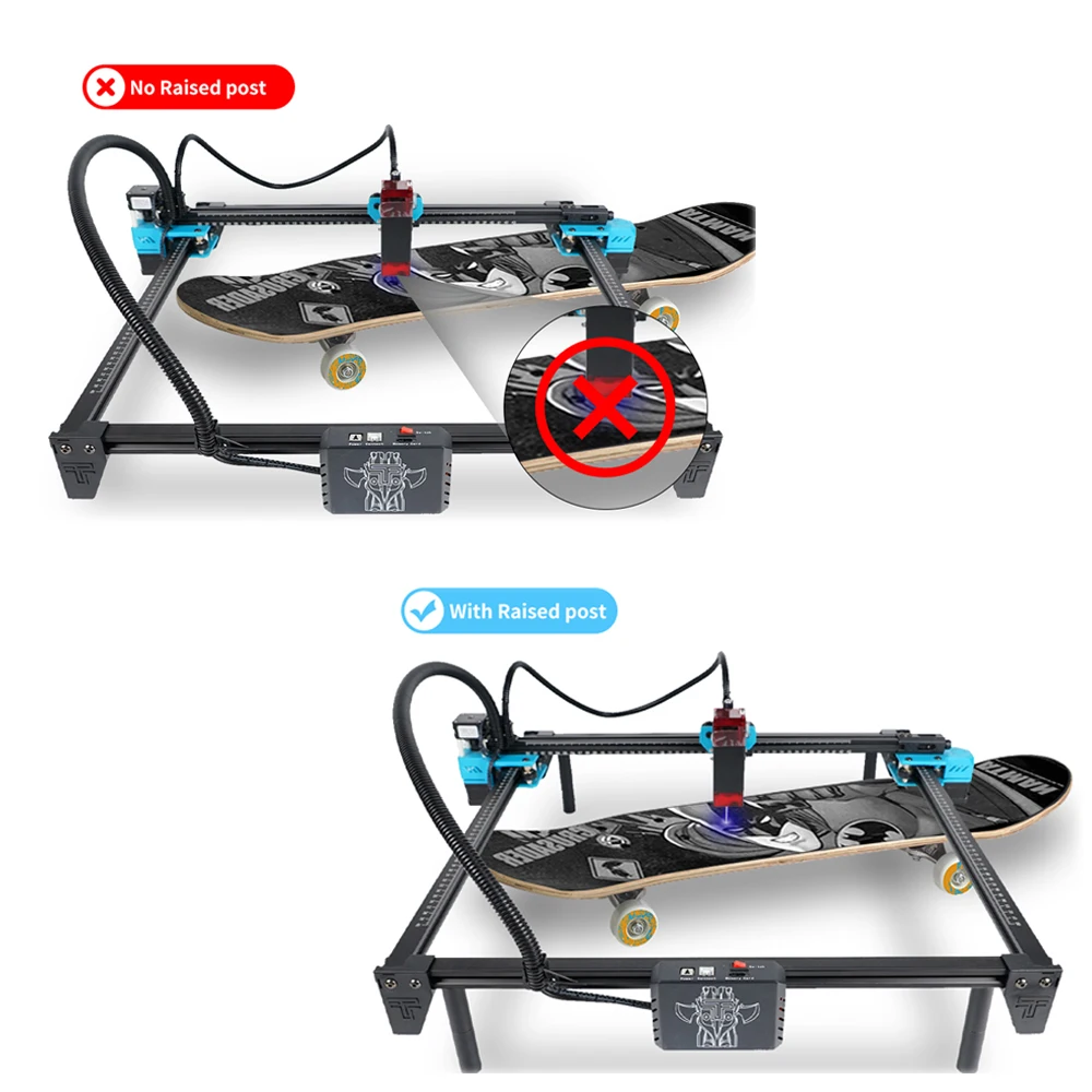 Imagem -03 - Twotrees Máquina de Gravação a Laser Pés de Elevação de Metal Antiderrapante Levantado Coluna Anti-vibração Compatível 95