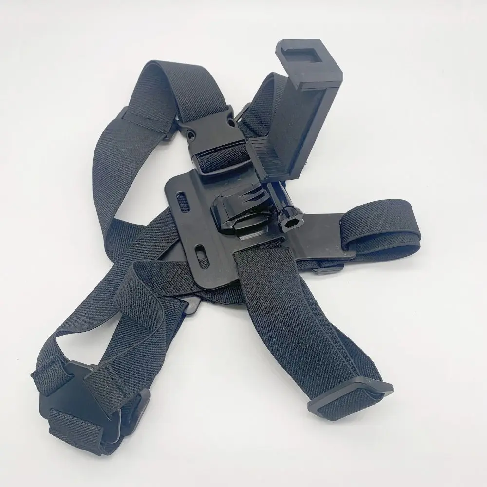 

Adjustable Phone Chest Harness Holder Strong Stability Release of Hands Chest Strap Fixation Bracket Rotating Easy To Install