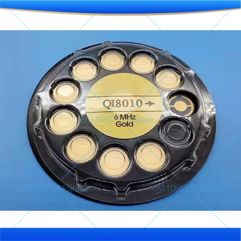 QI8010 6MHZ Gold Plated Quartz Crystal Wafer Single/Double Sided Crystal Control Slice Power Tools Accessory
