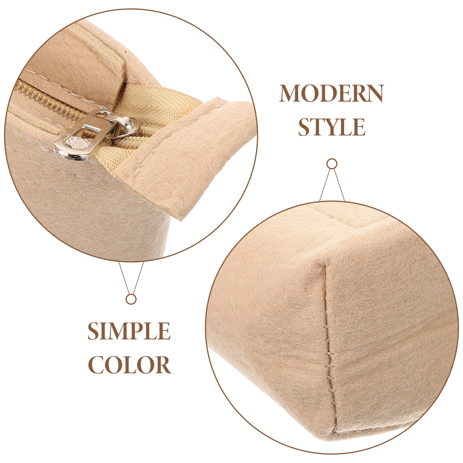 

2pcs Felt Bag Insert Organizer Purse Liner Storage Tote Handbag Travel Lightweight Portable Large Capacity